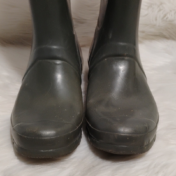 SALE! Hunter Original Gloss Dark Green Buckle Rain Boots Sz.9 #204 CRATE - Picture 4 of 10